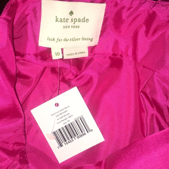 Kate Spade Satin Cocktail Dress In Full Bloom - Picture 4 of 4